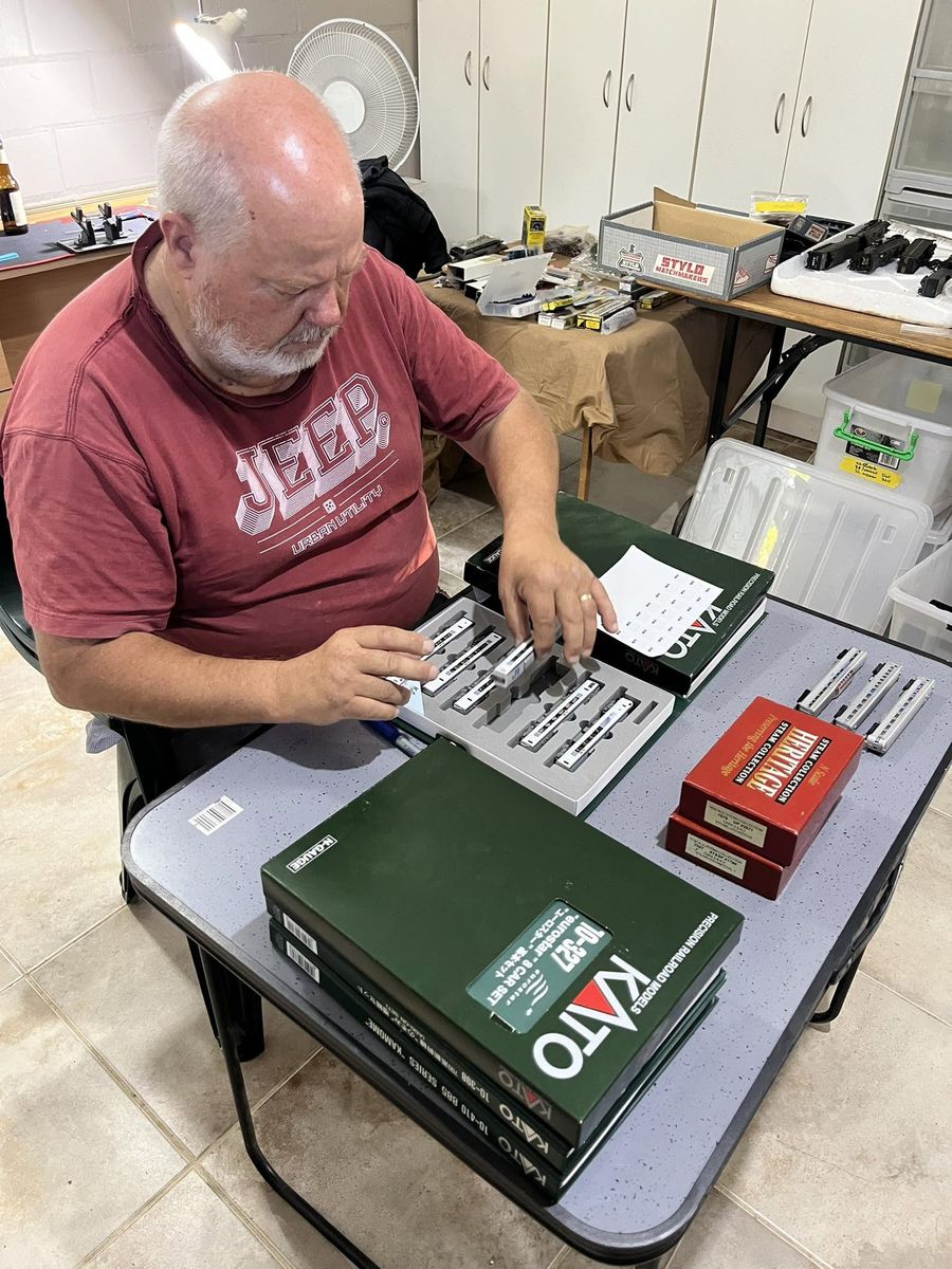 Checking stock in at Trackies